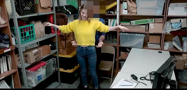  Busty Blonde Shoplifter Fucked by Loss Prevention Officer